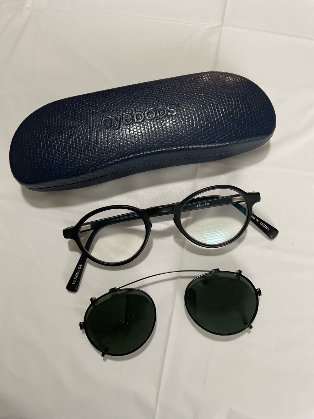 Eyebobs Board Stiff +2.50 Black Premium Readers & Polarized Clip-on Shades &Case